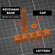 Playful-font-Slicer.png Customizable fidget Name keychain spinner - Playful font