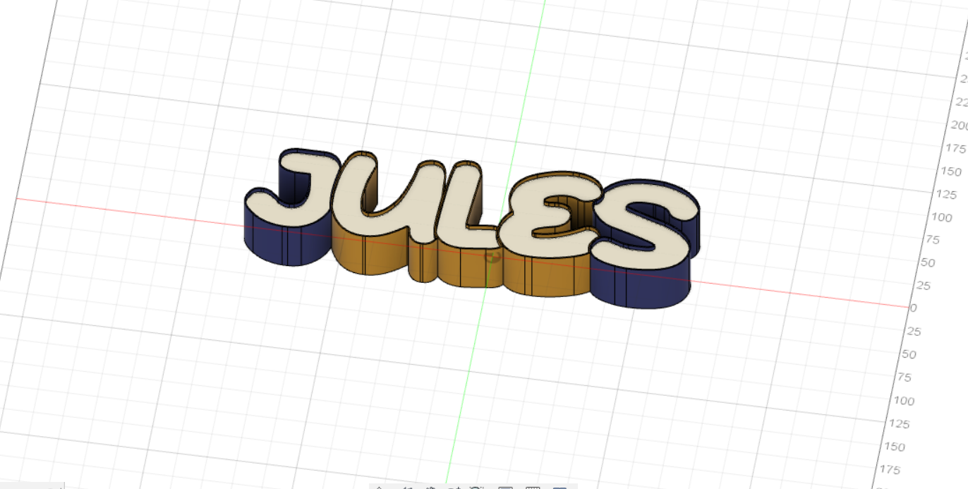 Download STL file FIRST NAME LIGHT LAMP JULES • 3D printable object • Cults