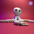 Octopus-skeleton14.png Polvo esquelético - Criatura esqueleto engraçada impressa em 3D