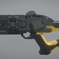 gun1.png STL-Datei Fan-Art Sci-fi-Waffe・3D-druckbare Vorlage zum herunterladen