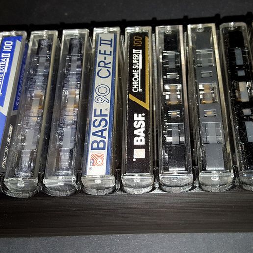 📼 Cassette Tape Racks・Free 3D File for ・Cults