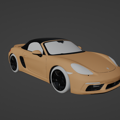 1.png STL file Porshe 718 Convertible・3D printing design to download