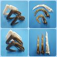 20200329_190655.jpg STL file Robot Fingers and Thumbs and UPDATED with longer finger parts 3 sizes・3D printer design to download