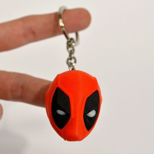 Deadpool Head Keychain 3D model