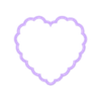scalloped heart-10cm.stl Scalloped Heart Cookie Cutter (Multiple Sizes Available)
