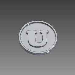 LOGO-U.PNG Télécharger le fichier STL Logo u • Objet imprimable en 3D, Spyn3D