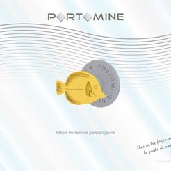 portomine_patere_poisson_jaune01.jpg Download STL file Portomine Yellow Fish Hook • 3D printing template, Tibe-Design