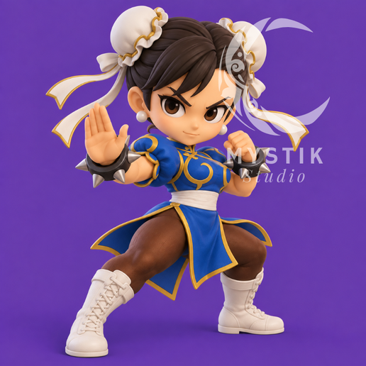 Chun-Li – Street Fighter Universe | Chibi 3D Printable Figure STL
