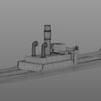 w1.jpg Old steamer 3D printing  Modeled on Karlsruhe 1905