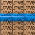 896565666.jpg love clay roller stl / pottery roller stl / clay rolling pin /heart cutter printer