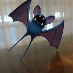 DSC02057.JPG Free STL file Zubat Pokemon EDLI3D・3D print design to download