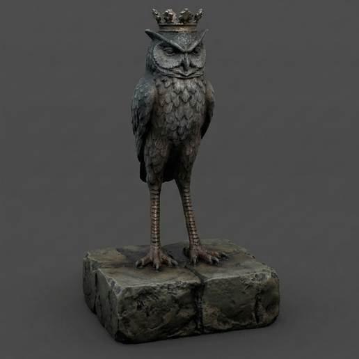 Stolas Goetia Demon STL Statue