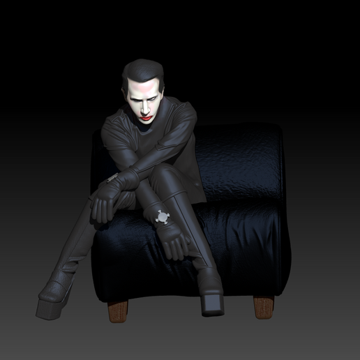 👾 marilyn manson 2025・ STL File for 3D printing・Cults