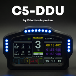 Social-1x1.png Free 3D file C5-DDU Simracing Dashboard・3D printable design to download