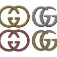 GG-00.JPG Gucci GG logo replica 3D print model