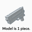 Model is 1 piece. Pixel Gun Pistol for Transformers Figures