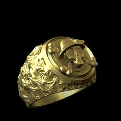 anillo.jpg Файл STL кольцо, брелок с кольцом и монетами, цельный, пиратский, funko, мультяшный, брелок с щитом・Модель для печати в 3D скачать
