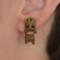 01.jpg STL file ear ring baby root guardian・Design to download and 3D print, tridimagina