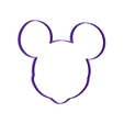 MICKEYVERDE v2.stl Free STL file mickey cookie cutter・3D printer model to download