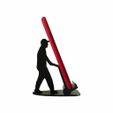 1.jpg Man Carrying Phone, Phone Stand
