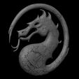 04.jpg 3D PRINTABLE MORTAL KOMBAT 1995 POSTER WITH BASE AND MK1 2023 DRAGON LOGO