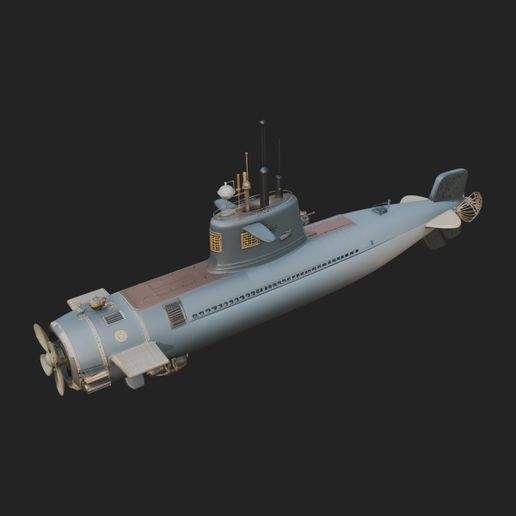 Military Submarine Model Design 33 - 3D Print Model