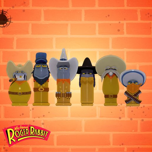 BALAS_CONJUNTO.jpg ROGER RABBIT - BÜNDEL VON BULETS - 6 CARTOON KUGELN