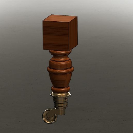 Furniture Leg and Caster