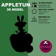 Plantilla modelo 3D.jpg Fichier STL gratuit Gigantamax Appletun (high poly) - Pokemon・Idée pour impression 3D à télécharger