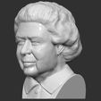 4.jpg Queen Elizabeth II bust 3D printing ready stl obj