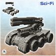 1-PREM.jpg Combat vehicle Six-wheeled Sci-Fi fighting vehicle with laser cannon (18) - Future Sci-Fi SF Post apocalyptic Tabletop Scifi