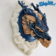 dragon4.png Chinese Dragon Wall Sculpture with Chinese Cloud Frame for Decoration