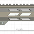 length.png AR22 5.4" Handguard for  CMMG 4.5" Barrel & Bolt Kit