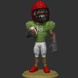 ZBrush Document1.jpg OBJ file football player・3D print design to download