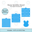 Etsy-Listing-Template-STL.png Bunny Sprinkles Stencil | Laser or 3D Printed, Decorating Stencils | Digital Download STL & SVG Files