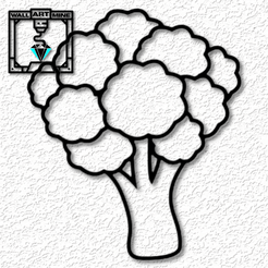 project_20230914_1140470-01.png Archivo STL comida realista arte de la pared brócoli decoración de la pared decoración de otoño・Idea de impresión 3D para descargar