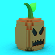 render2.png Игрушка Voxel Тыква Монстр 3D печатная модель