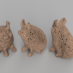 pig-voronoi.png STL-Datei Garden Pig (remix) kostenlos herunterladen • Modell zum 3D-Drucken, RaimonLab