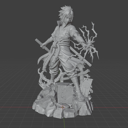 Sasuke Uchiha – Lightning Style | Naruto Shippuden | 3D Printable Statue | Kyben Collection