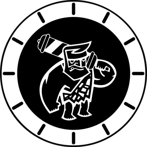 barber clock - 3D model önizlemesi