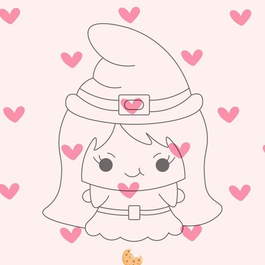 WITCH CUTTER COOKIES HALLOWEEN COOKIE - 3D model önizlemesi