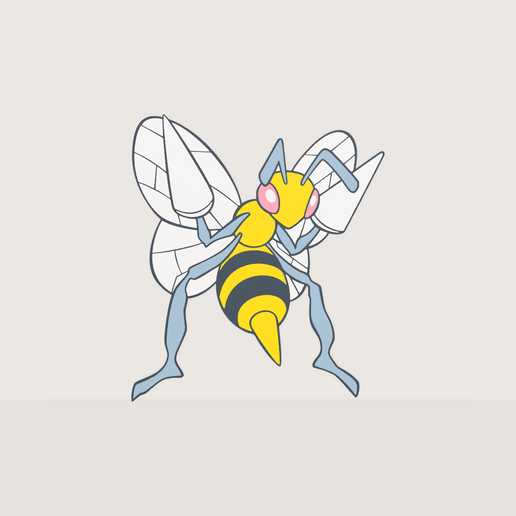 Beedrill #015 Wall Art 3D model