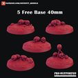 Base1.jpg Scull Base 40mm - Tabletop Miniatures