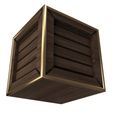 Crate-4.jpg Miniature Crate Box. 1:12 Scale Dollhouse & Market Accessory. Print-in-place with 3MF included.(No Supports and no Rafts)