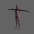 3.jpg Animated Zombie woman-Rigged 3d game character Low-poly 3D model