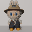 labubu-bucket-hat-3d-model-stl.png Labubu bucket hat street style