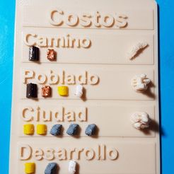 20180805_004815.jpg 3D-Datei Catan Baukostenkarte. kostenlos・Modell für 3D-Druck zum herunterladen