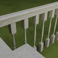 banister_handrail_kit_render10.jpg Banister & Handrail 3D Model Collection