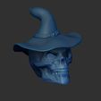 Shop1.jpg Skull witch with hat - eyes open, hollow inside