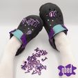 SPOOKY-LETTERS-CROC-CHARMS-3D-PRINTABLE-by-qbed-3.jpg 🐊 ALPHABET CROC CHARMS [SPOOKY LETTERS]
